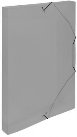 Plastový box s gumičkou Karton PP priehľadný dymový