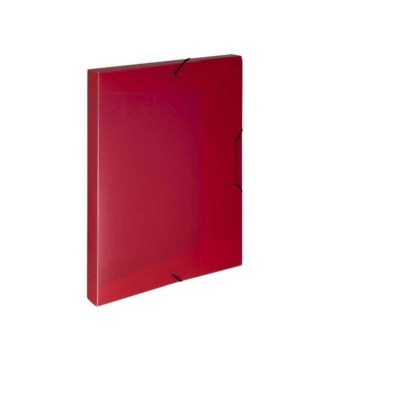 Plastový box s gumičkou Karton PP Opaline červený