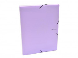 Plastový box s gumičkou Karton PP Pastelini fialový