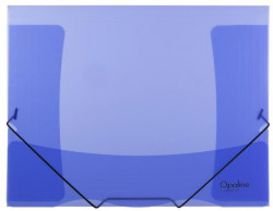 Plastový obal s gumičkou Karton PP Opaline modrý