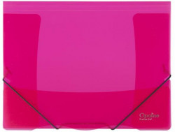 Plastový obal s gumičkou Karton PP Opaline červený