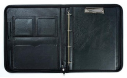 Konferenčná mapa A4 KARTON PP Hanibal imitácia kože čierna