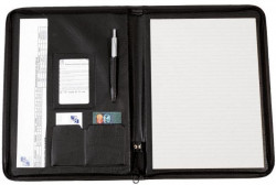 Konferenčná mapa A4 KARTON PP ASISTENT imitácia kože čierna