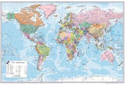 Podložka na stôl KARTON PP s mapou sveta 40x60cm