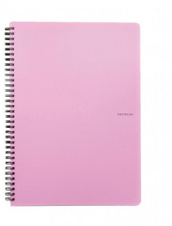 Poznámkový blok A4 Karton PP Pastelini ružový