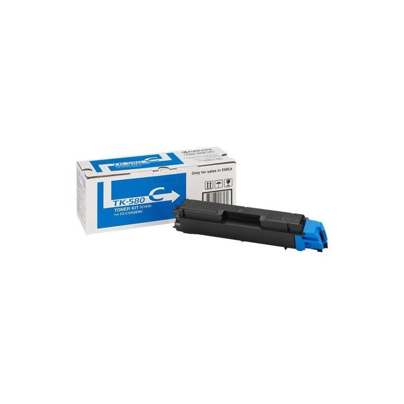 Toner Kyocera TK-580C pre FS-C 5150DN/Ecosys P6021 cyan (2.800 str.)