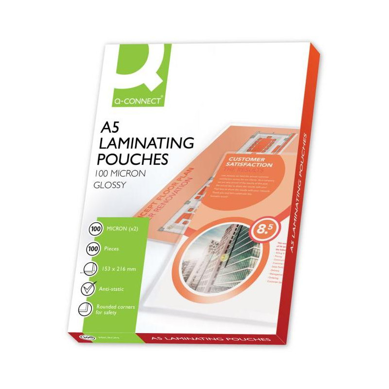 Laminovacie fólie Q-Connect 154x216 /A5/100mic.