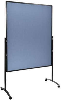 Moderačná tabuľa plstená 150x120 cm PREMIUM PLUS modrosivá