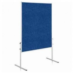 Moderačná tabuľa plstená 150x120 cm ECONOMY modrá neskl.