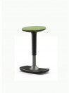 Balančný taburet LEO, výškovo nastaviteľný, čierna konštrukcia, látka Bondai 7032 zelená