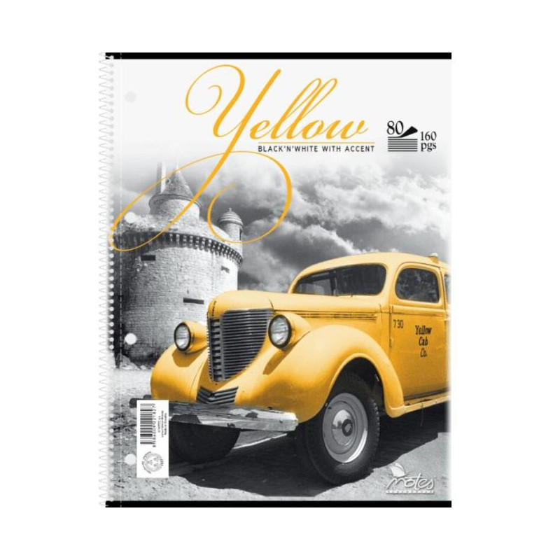 Blok College A4 80 listov čistý bočná špirála