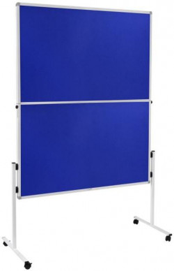 Moderačná tabuľa plstená 150x120 cm ECONOMY modrá