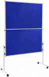 Moderačná tabuľa plstená 150x120 cm ECONOMY modrá