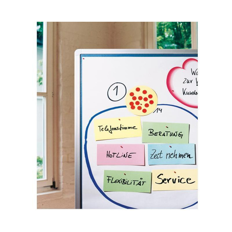 Moderačný papier 100 ks biely