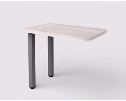 Stôl doplnkový Lenza Wels, zúženie vľavo, 55x76,2x90cm, agát svetlý