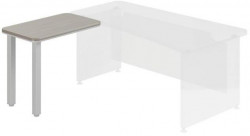 Stôl doplnkový Lenza Wels, zúženie vľavo, 55x76,2x90cm, driftwood