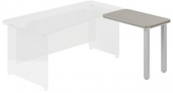 Stôl doplnkový Lenza Wels, zúženie vpravo, 55x76,2x90cm, driftwood