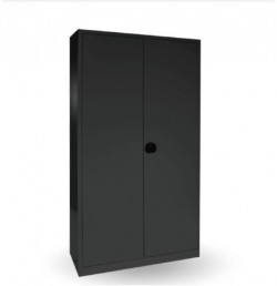 Kancelárska skriňa na dokumenty, 4 police, zváraná, v 195 x š 100 x h 42 cm, farba RAL7016 antracitová