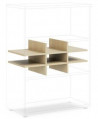 Priehradka do niky BASIC, otvorená, 76,7x37,8x32,9cm, breza