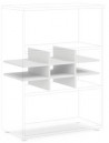 Priehradka do niky BASIC, otvorená, 76,7x37,8x32,9cm, biela