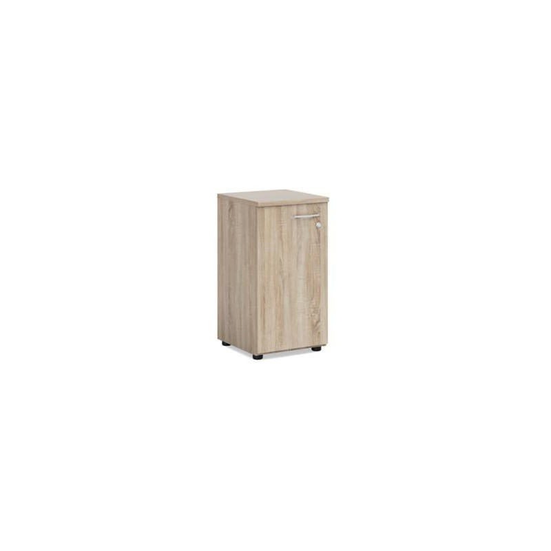 Policová skriňa BASIC, ľavé dvere so zámkom, 40x40x76,5cm, dub Sonoma Policová skriňa BASIC, ľavé dvere so zámkom, 40x40x76,5cm, dub Sonoma