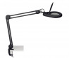 Lampa lupová MAULviso so svorkou čierna