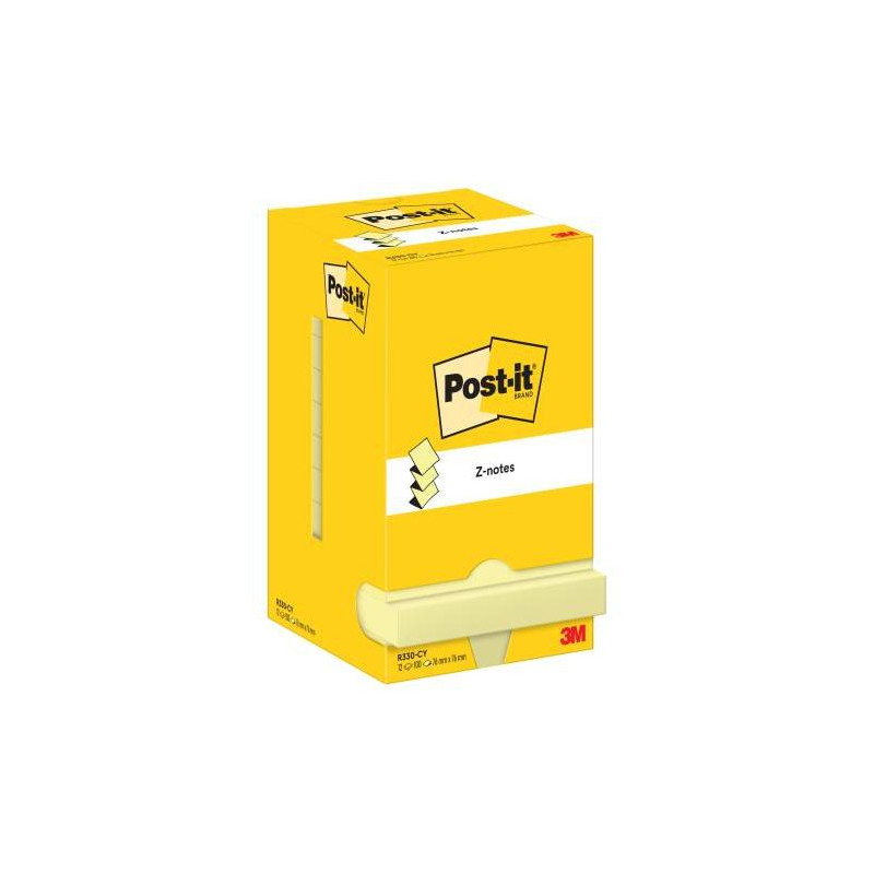 Z-bloček Post-it 76x76 žltý 12x100 lístkov