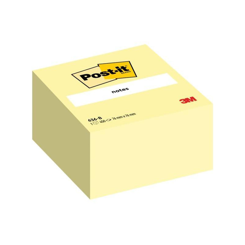 Bloček kocka Post-it 76x76 žltá 450l