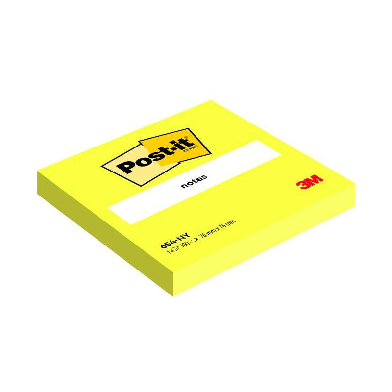 Bloček Post-it 76x76 žltý 6x 100 lístkov