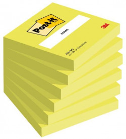 Bloček Post-it 76x76 zelený 6 x 100 lístkov