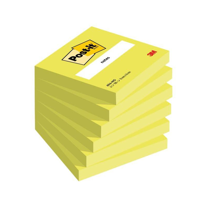 Bloček Post-it 76x76 zelený 6 x 100 lístkov