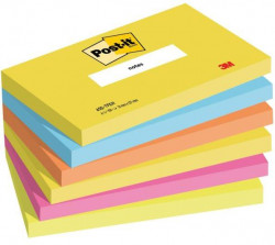 Bločky Post-it ENERGETIC 76x127mm, 6x100 lístkov