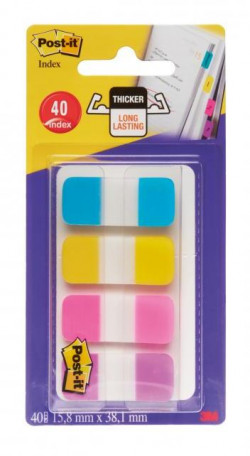 Záložky Post-it Index úzky extra silný 15,8x38,1mm