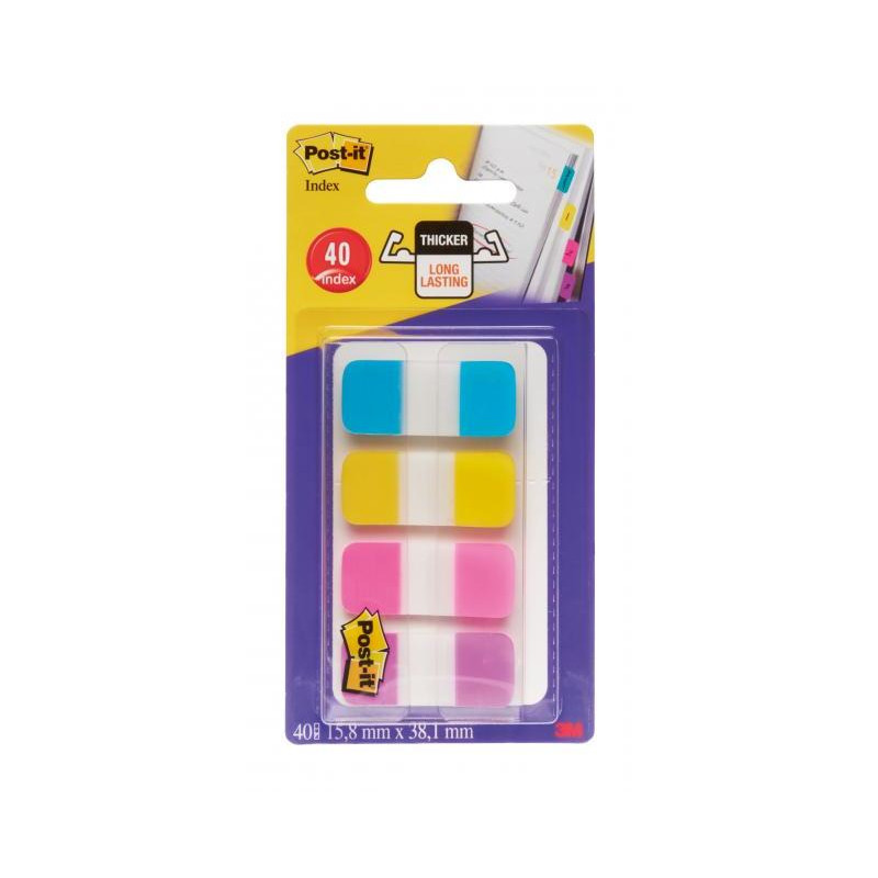 Záložky Post-it Index úzky extra silný 15,8x38,1mm