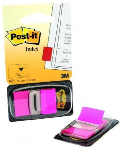 Záložky Post-it Index široké 25x43 ružová