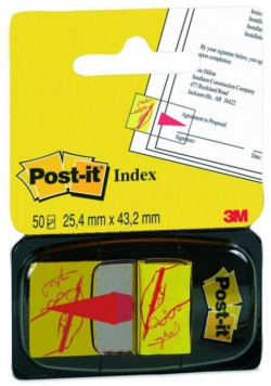 Záložky Post-it Index široké 25,4x43,2 `podpis`