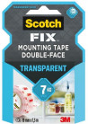 Montážna páska do interiéru, transparentná, 19 mm x 1,5 m