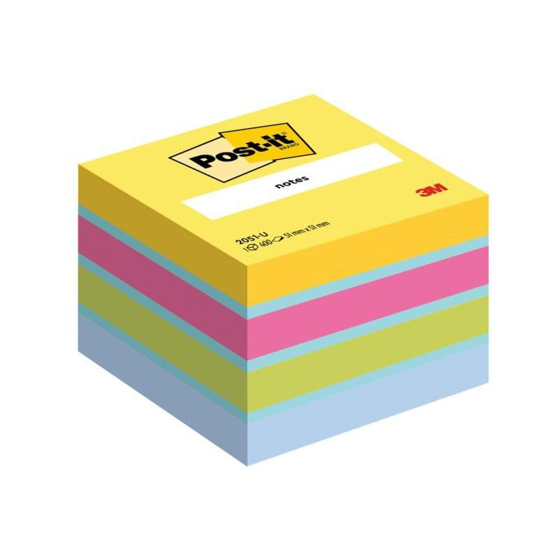 Bloček kocka Post-it 51x51 mini mix farieb