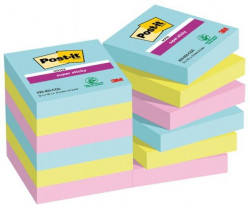 Bločky Post-it Super Sticky COSMIC 47.6x47.6mm, 12 bločkov po 90 lístkov