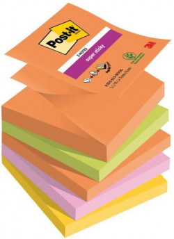 Z-bločky Post-it Super Sticky BOOST, veľkosť 76x76 mm, 5 bločkov po 90 lístkov