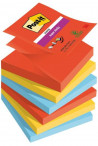 Z-bločky Post-it Super Sticky PLAYFUL, veľkosť 76x76 mm, 6 bločkov po 90 lístkov