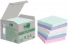 Bloček Post-it Super Sticky NATURE, pastelové farby, veľkosť 76x76 mm, 6 bločkov po 100 lístkov