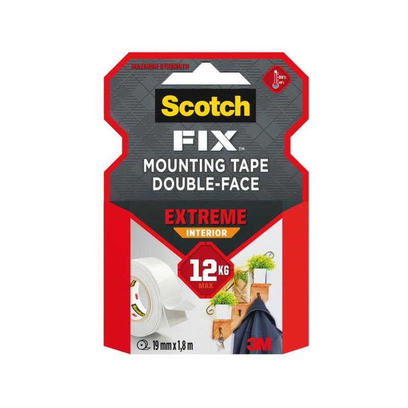 Montážna páska Scotch do interiéru supersilná, 19 mm x 1,8 m