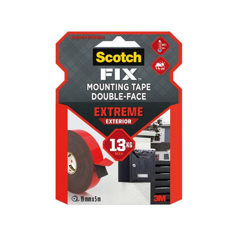 Montážna páska Scotch do exteriéru supersilná, 19 mm x 5 m