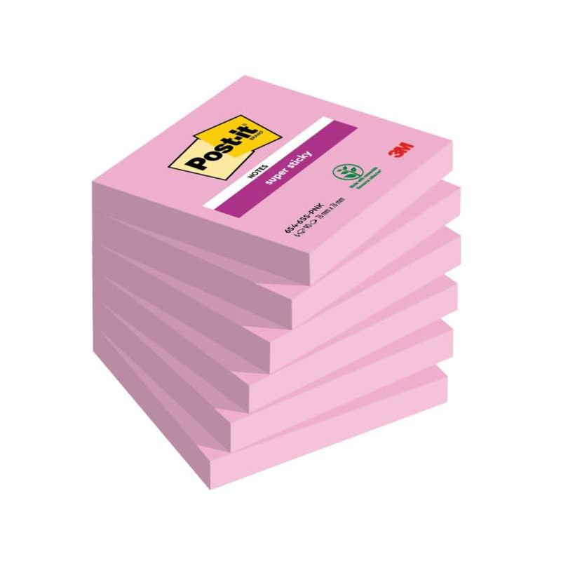 Bločky Post-it Super Sticky svetlo ružové 76x76mm
