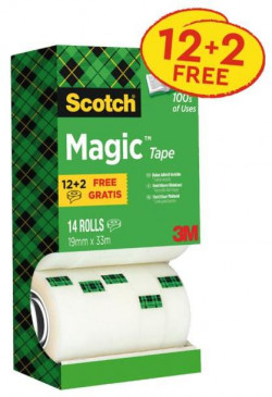 Lepiaca páska Scotch Magic neviditeľná popisovateľná 19 mm x 33 m v krabičke 12+2 zdarma