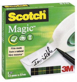Lepiaca páska Scotch Magic neviditeľná popisovateľná 12 mm x 33 m v krabičke