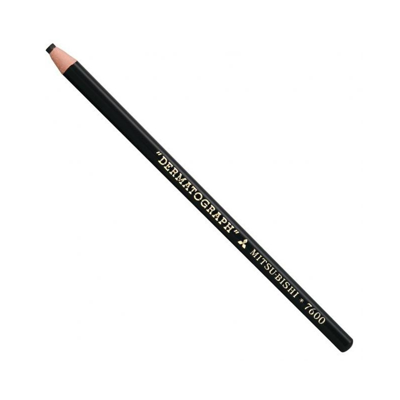 Farebná ceruzka uni DERMATOGRAPH 7600 čierna