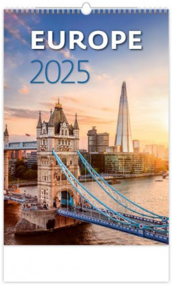 Nástenný kalendár Europe 31,5 x 45 cm 2025