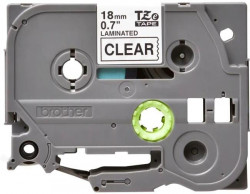 Samolepiaca páska Brother TZe-141 páska 18 mm priehľadná/čierna